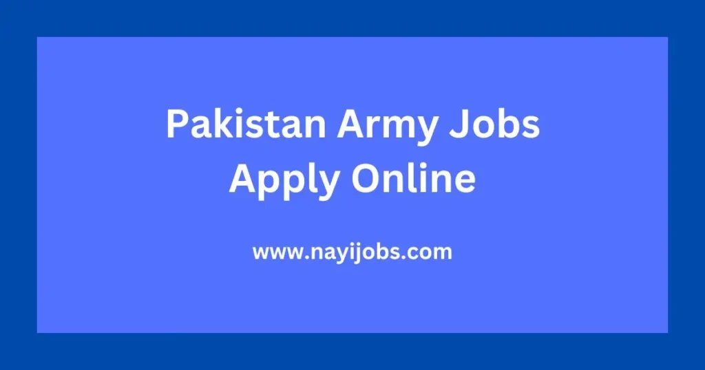 Pak Army Jobs